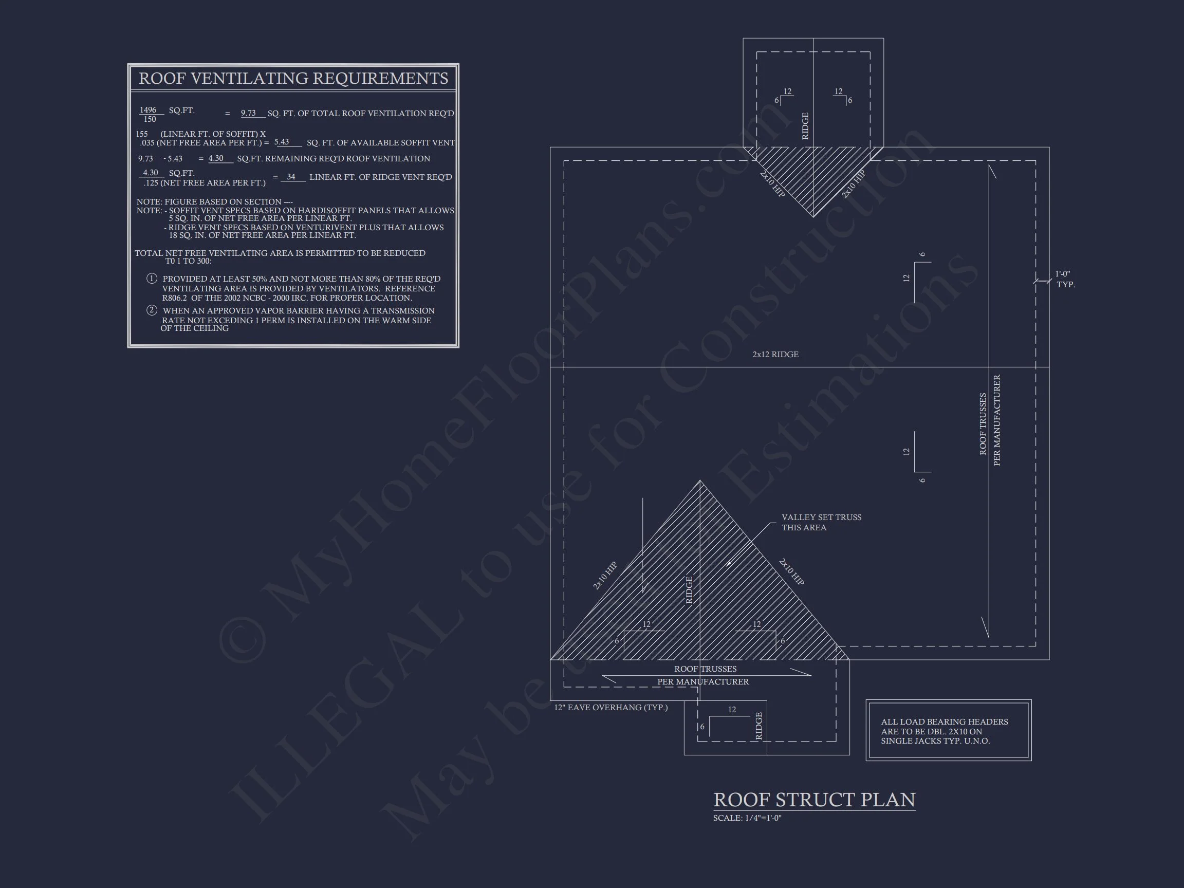 Craftsman house Floor Plan with CAD Design for 5 Bedrooms
