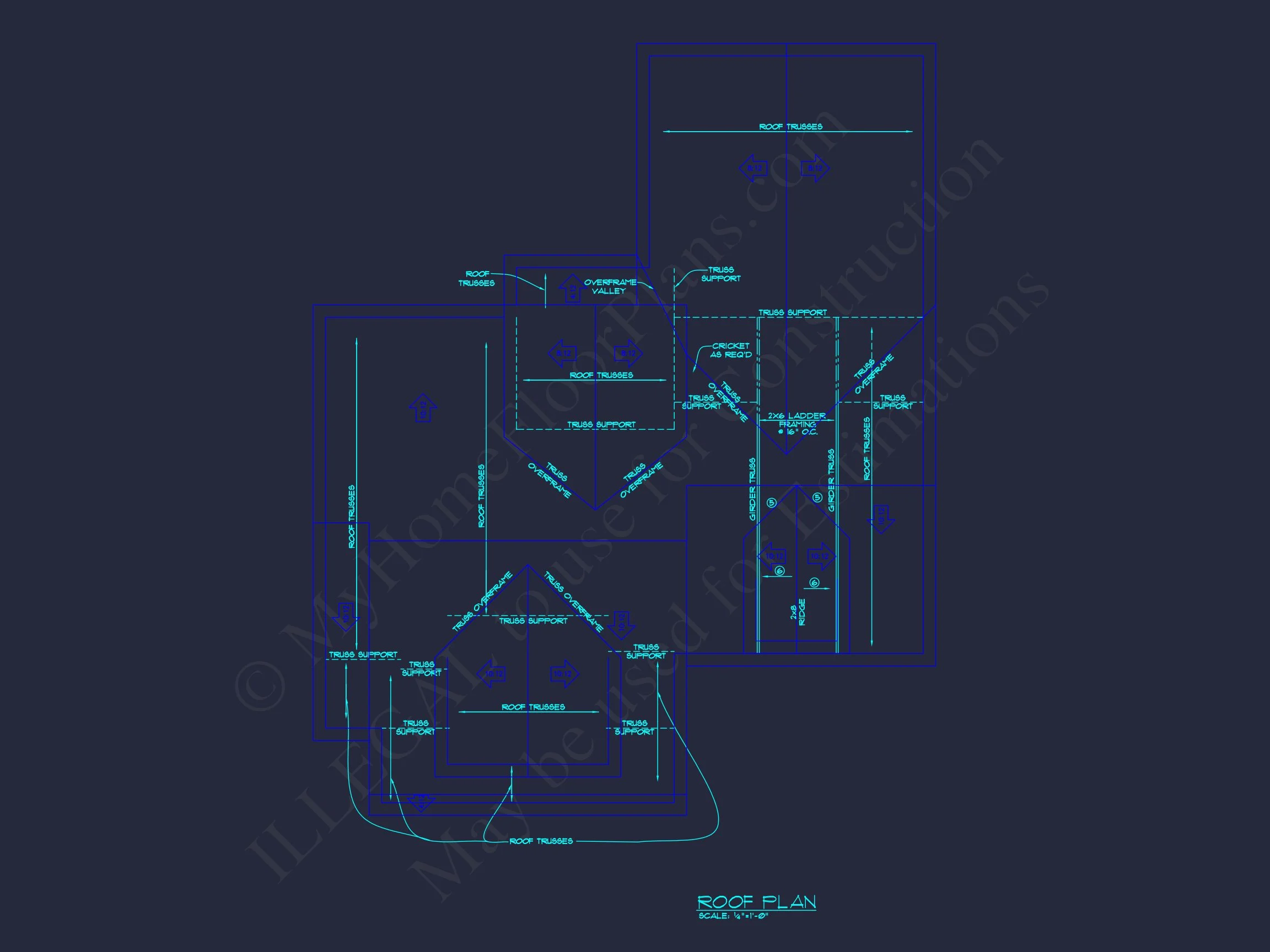 10-1013 HOUSE PLAN - Modern House Plan with Detailed CAD Designs & Floor Blueprints 13 Modern house Plan with Detailed CAD Designs & Floor Blueprints