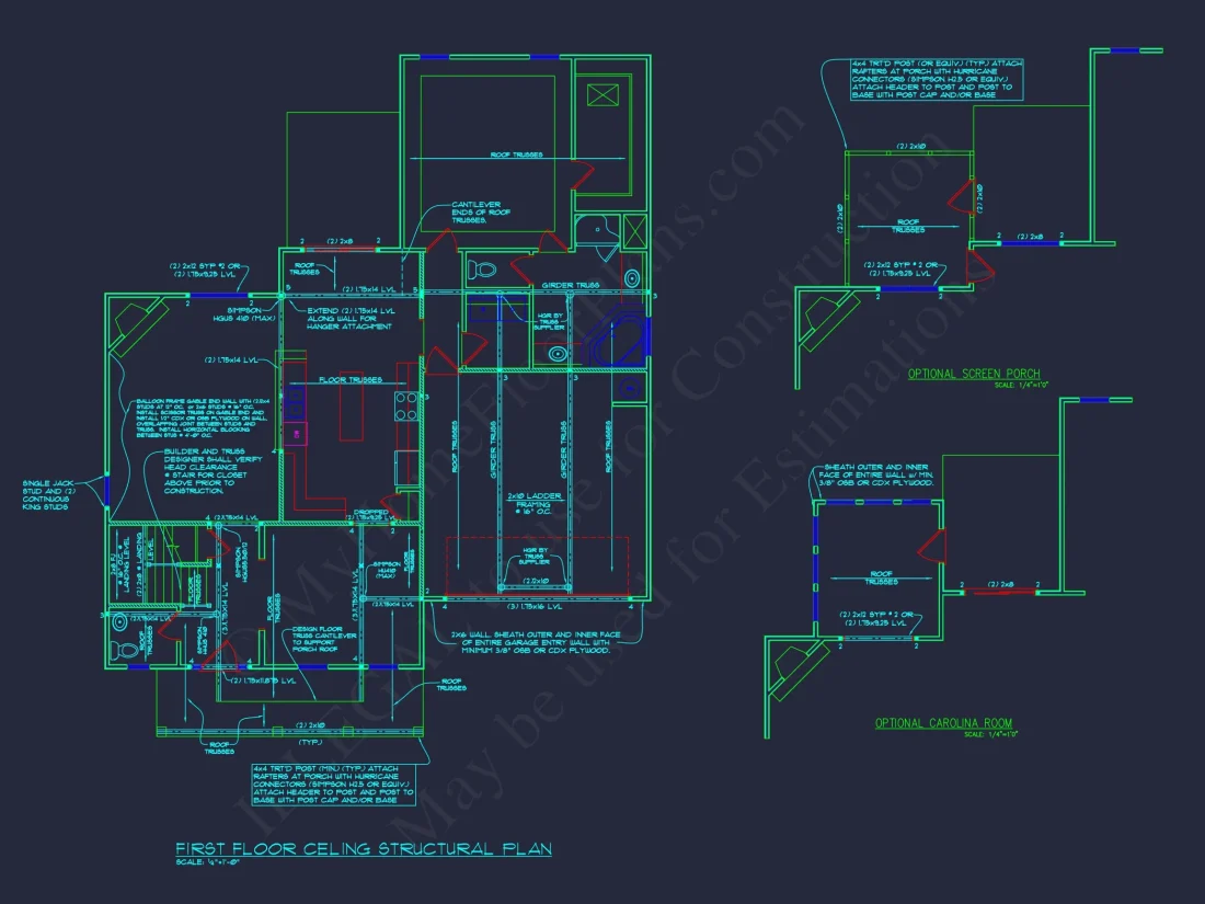 Modern house Plan with Detailed CAD Designs & Floor Blueprints