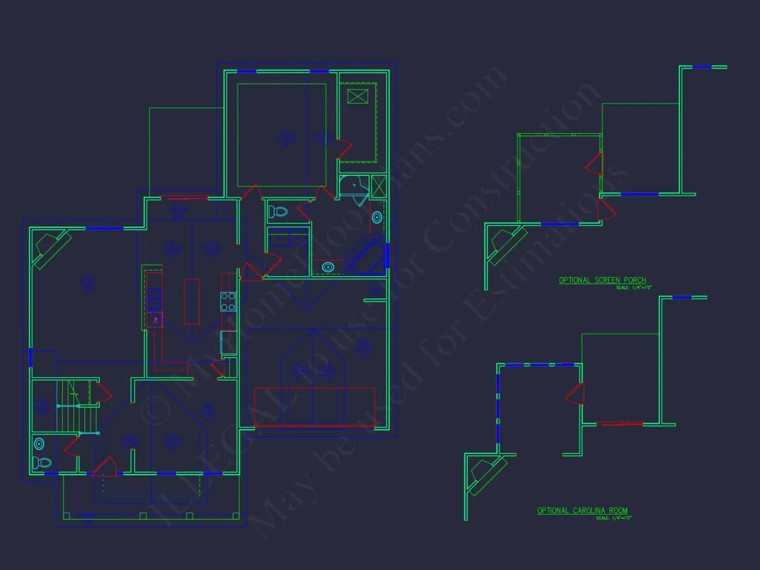 Modern house Plan with Detailed CAD Designs & Floor Blueprints