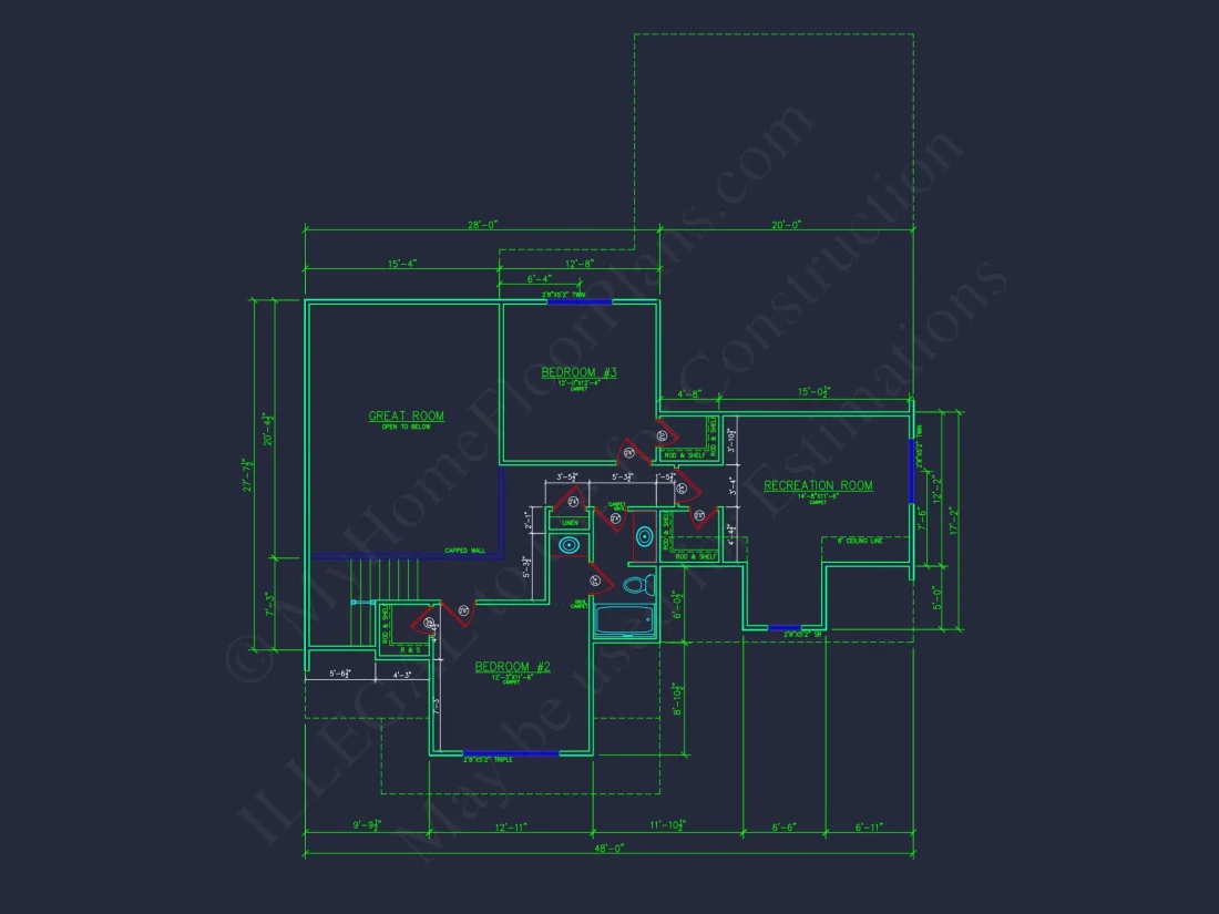 Modern house Plan with Detailed CAD Designs & Floor Blueprints