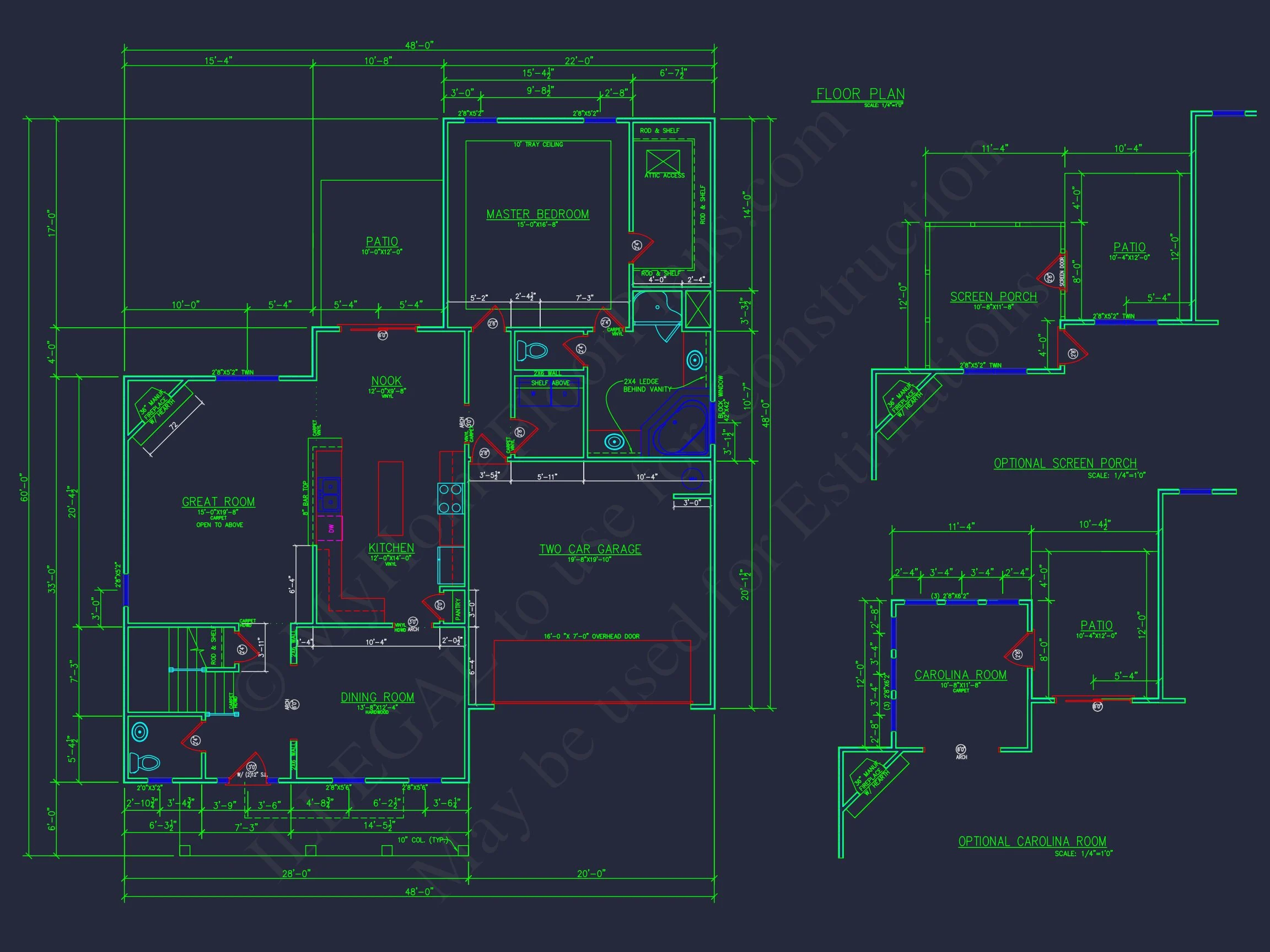 10-1013 HOUSE PLAN - Modern House Plan with Detailed CAD Designs & Floor Blueprints 5 Modern house Plan with Detailed CAD Designs & Floor Blueprints