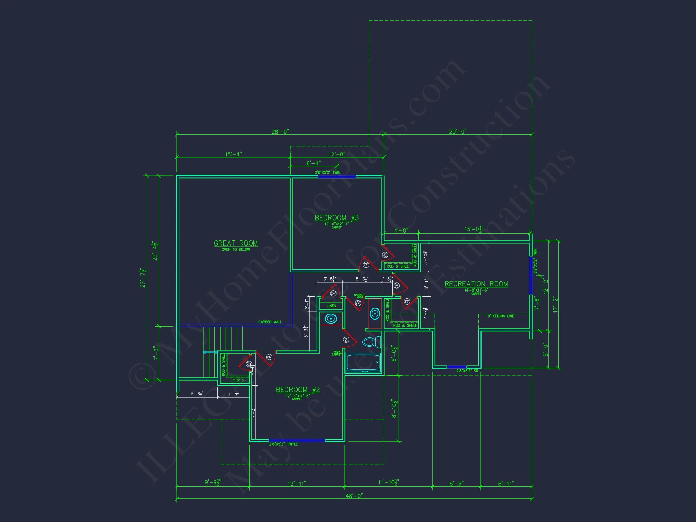 10-1013 HOUSE PLAN - Modern House Plan with Detailed CAD Designs & Floor Blueprints 6 Modern house Plan with Detailed CAD Designs & Floor Blueprints