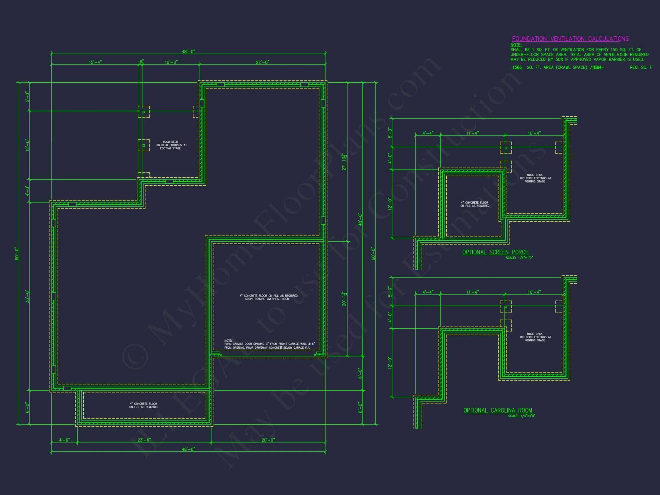 10-1013 HOUSE PLAN - Modern House Plan with Detailed CAD Designs & Floor Blueprints 4 Modern house Plan with Detailed CAD Designs & Floor Blueprints