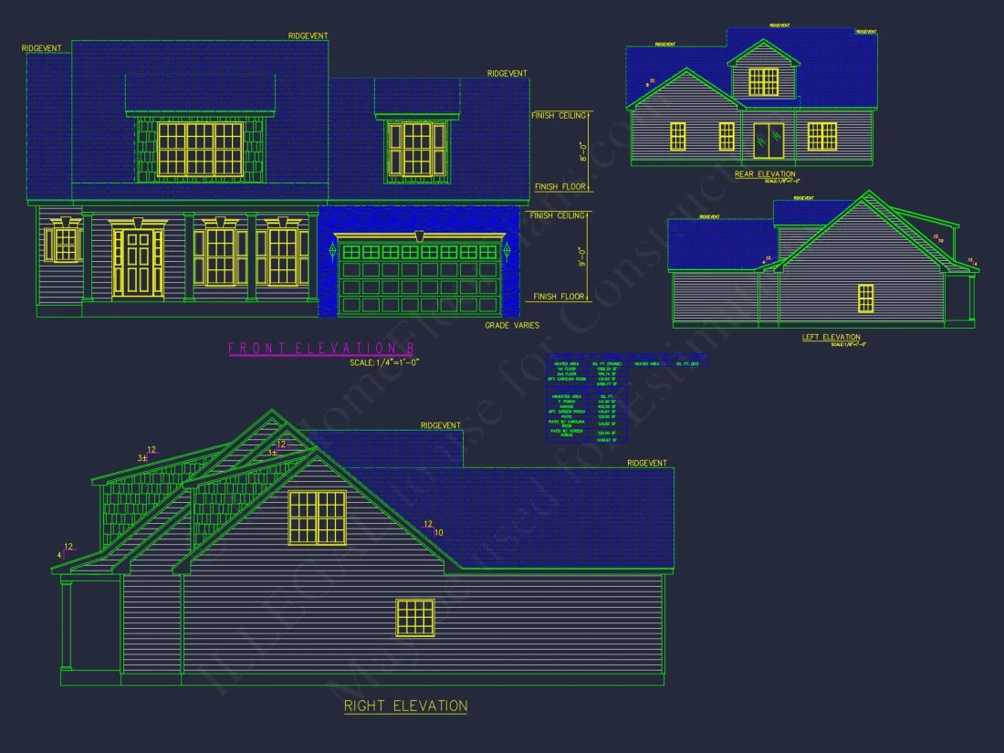 Modern house Plan with Detailed CAD Designs & Floor Blueprints