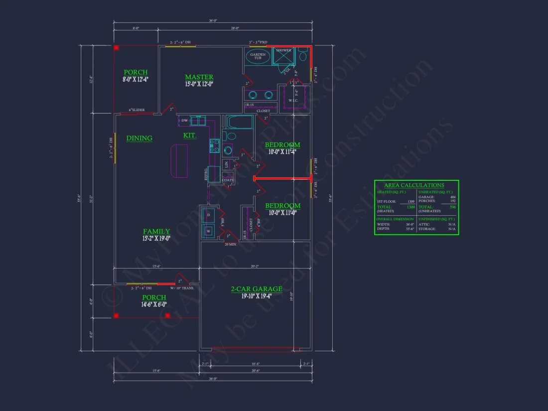Craftsman-Style house Plan with Open Floor Design and CAD Blueprints