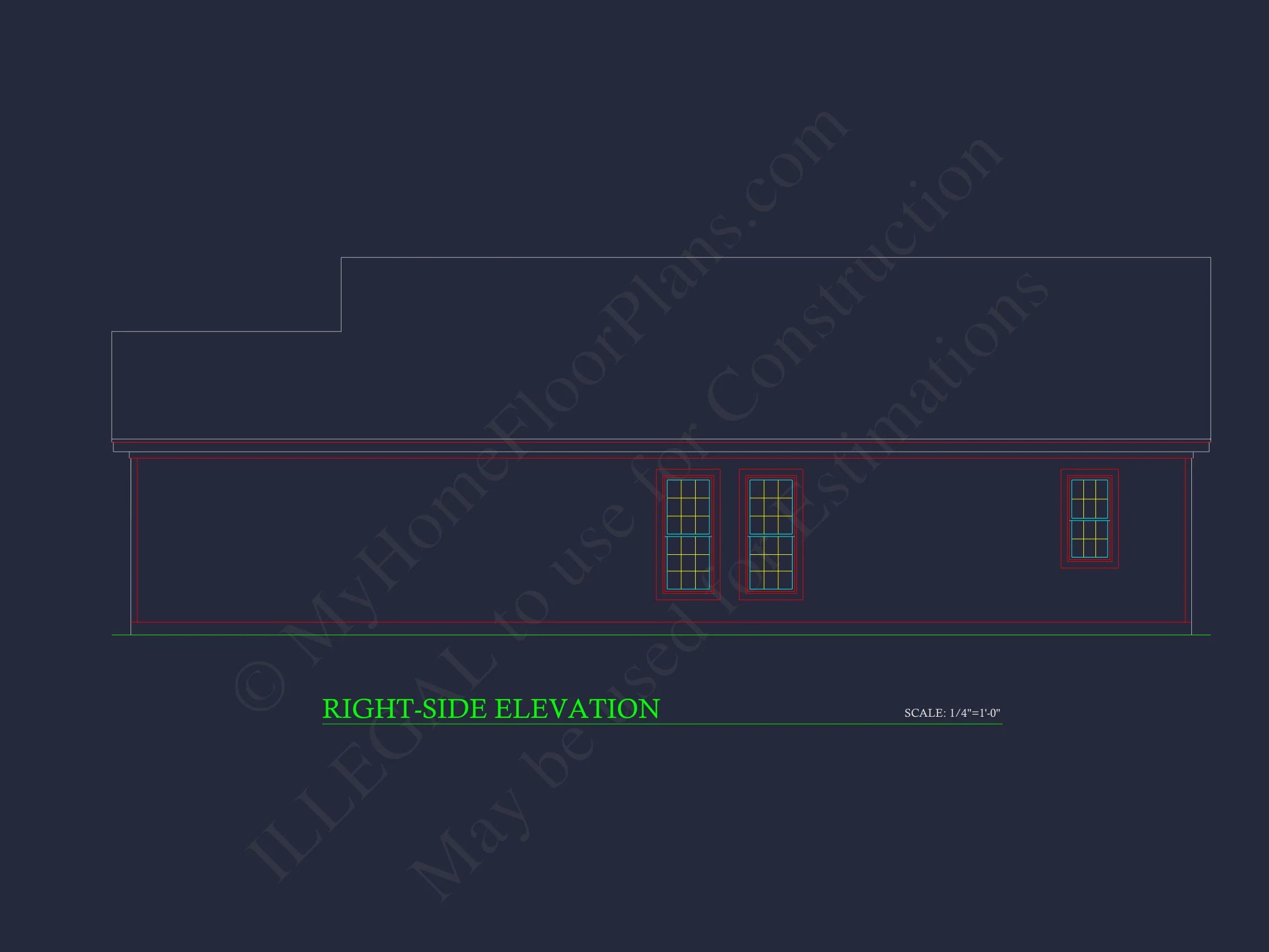 9-1878 HOUSE PLAN - Traditional Ranch Home Plan - 3-Bed, 2-Bath, 1,450 SF 4 Craftsman-Style house Plan with Open Floor Design and CAD Blueprints