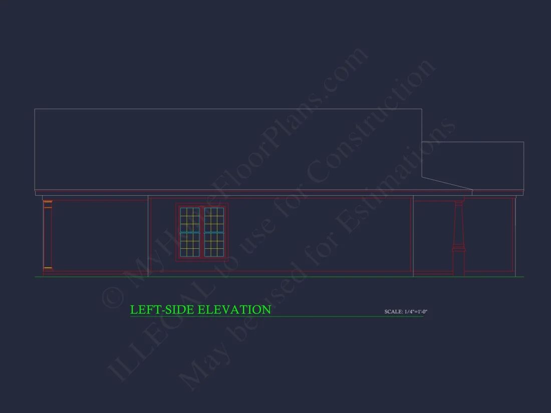 Craftsman-Style house Plan with Open Floor Design and CAD Blueprints