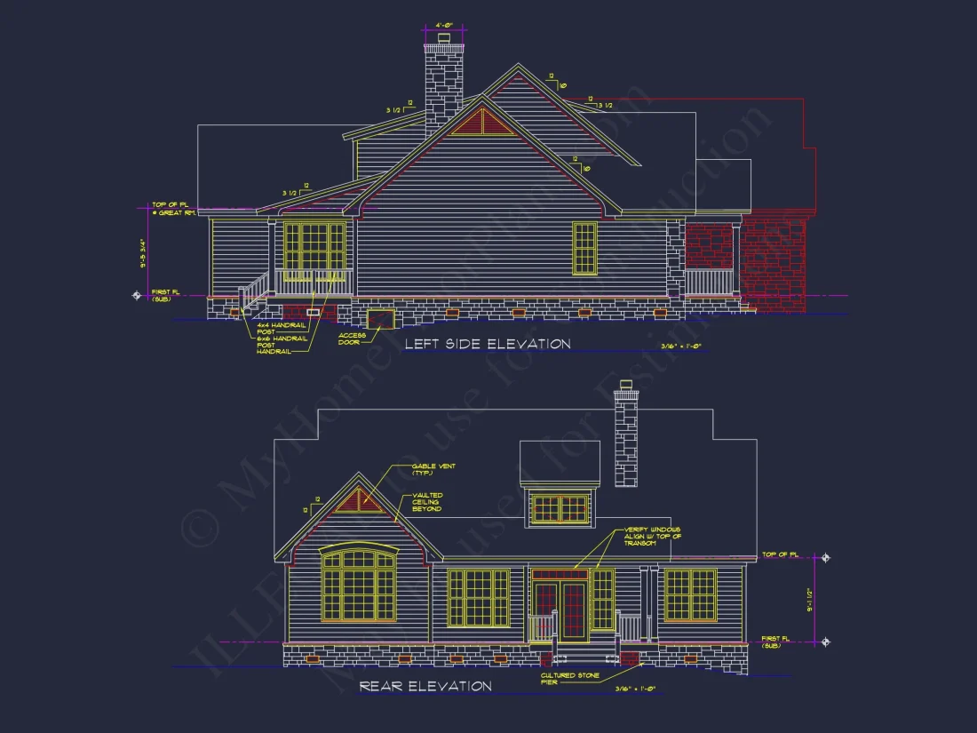 Craftsman house Plan with Open Floor Blueprint Designs
