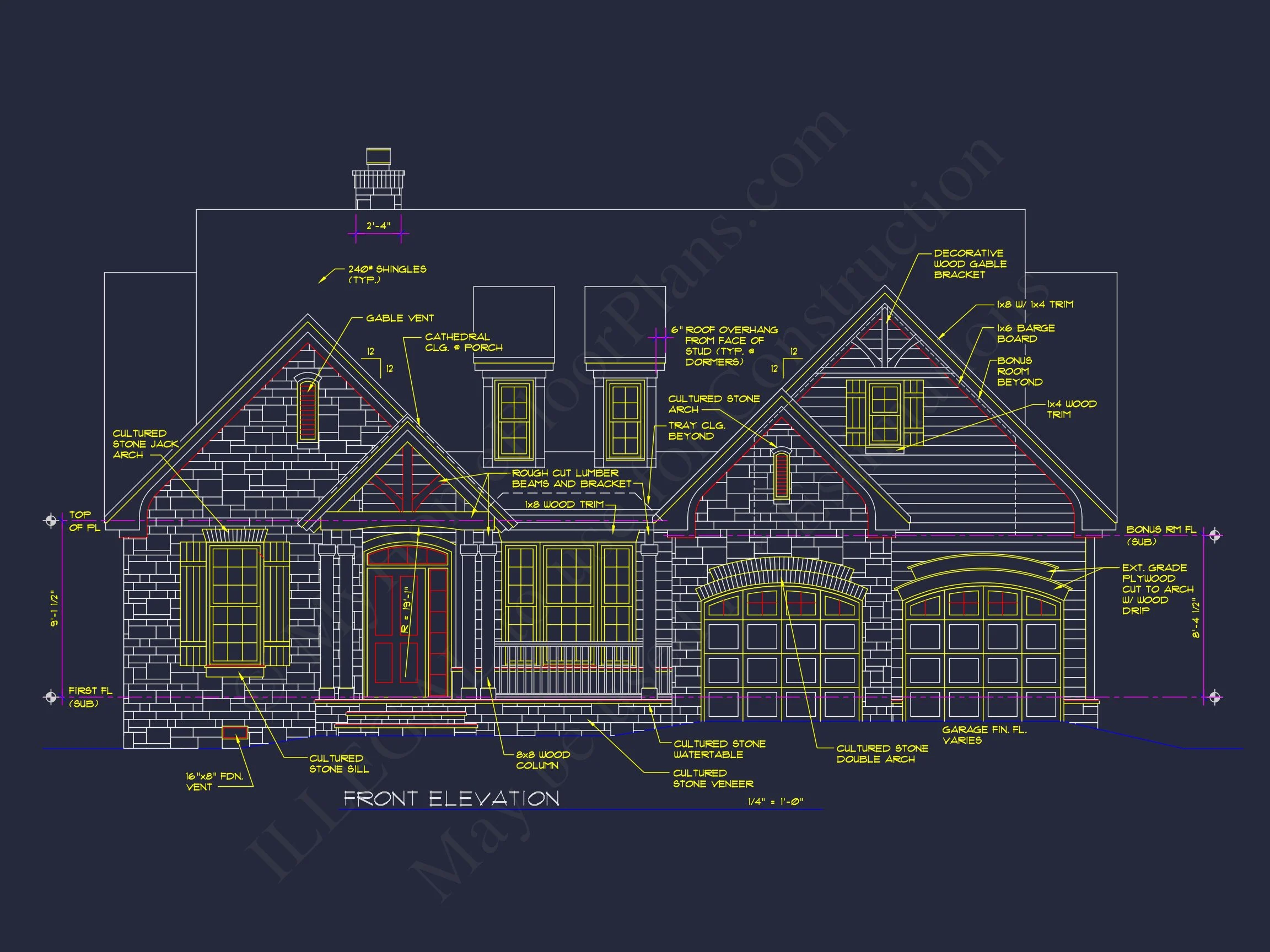 Craftsman house Plan with Open Floor Blueprint Designs