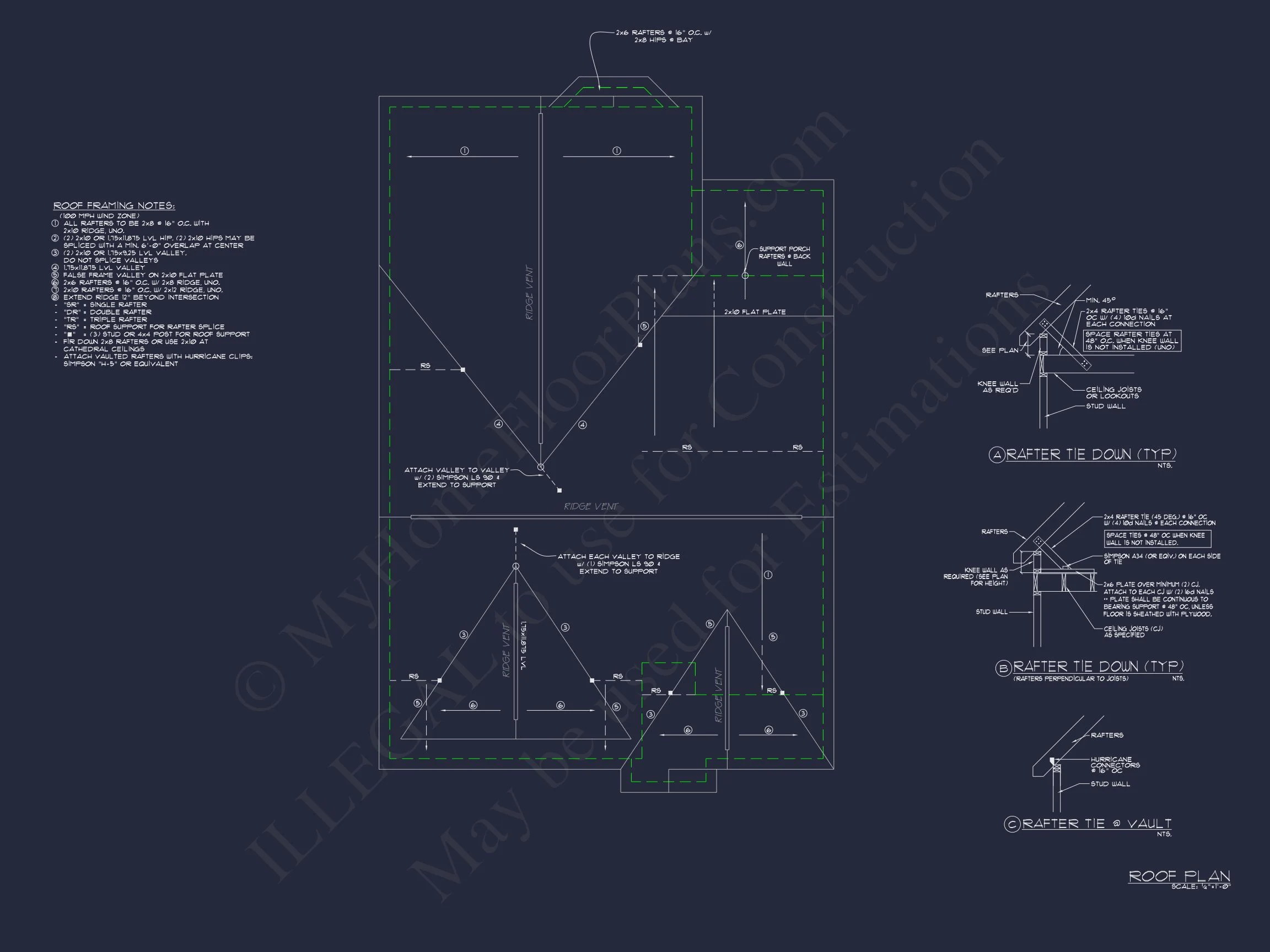 Craftsman house Floor Plan - CAD Blueprint for Modern Designs