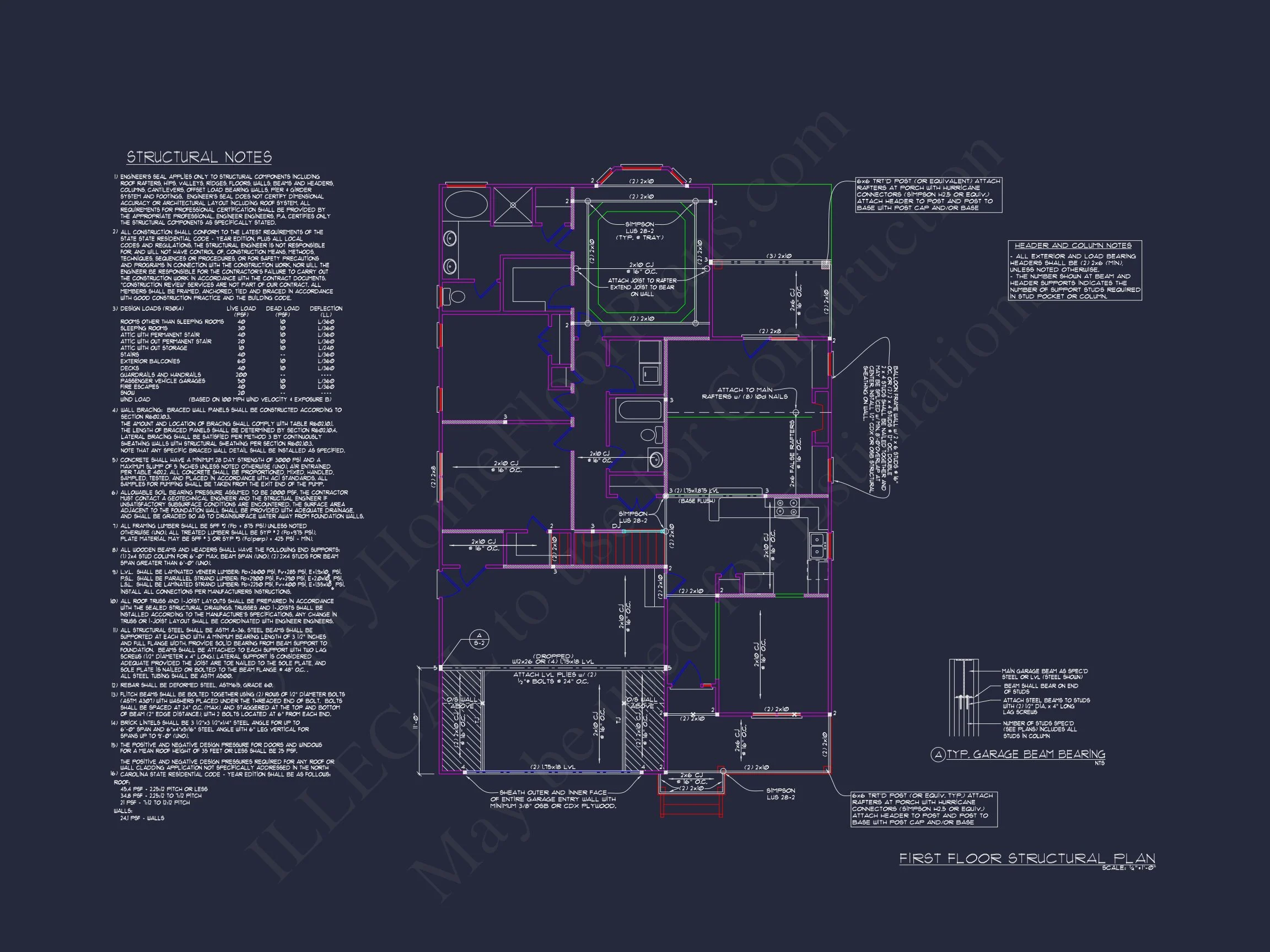 Craftsman house Floor Plan - CAD Blueprint for Modern Designs