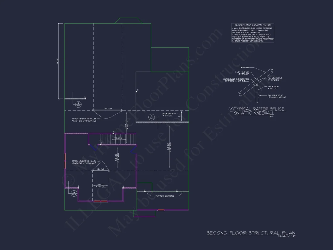 Craftsman house Floor Plan - CAD Blueprint for Modern Designs
