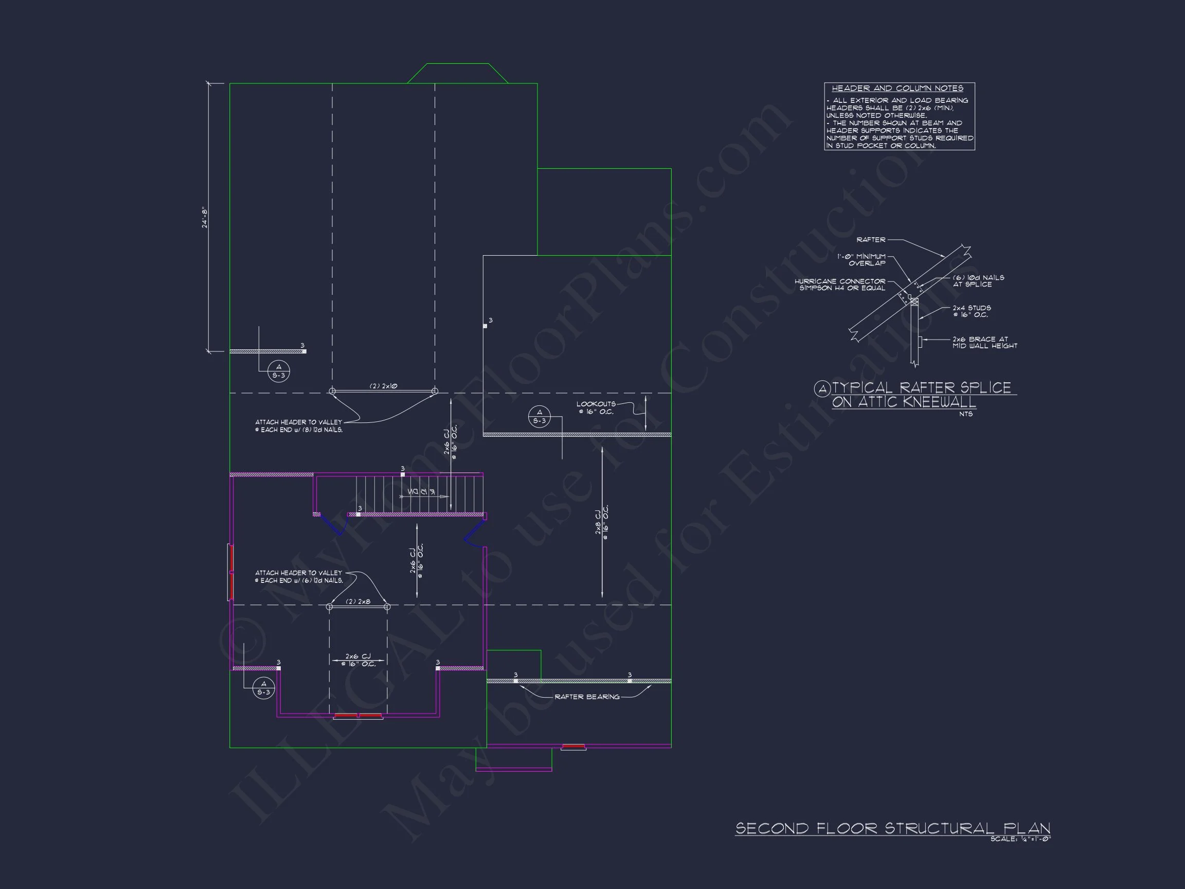 Craftsman house Floor Plan - CAD Blueprint for Modern Designs
