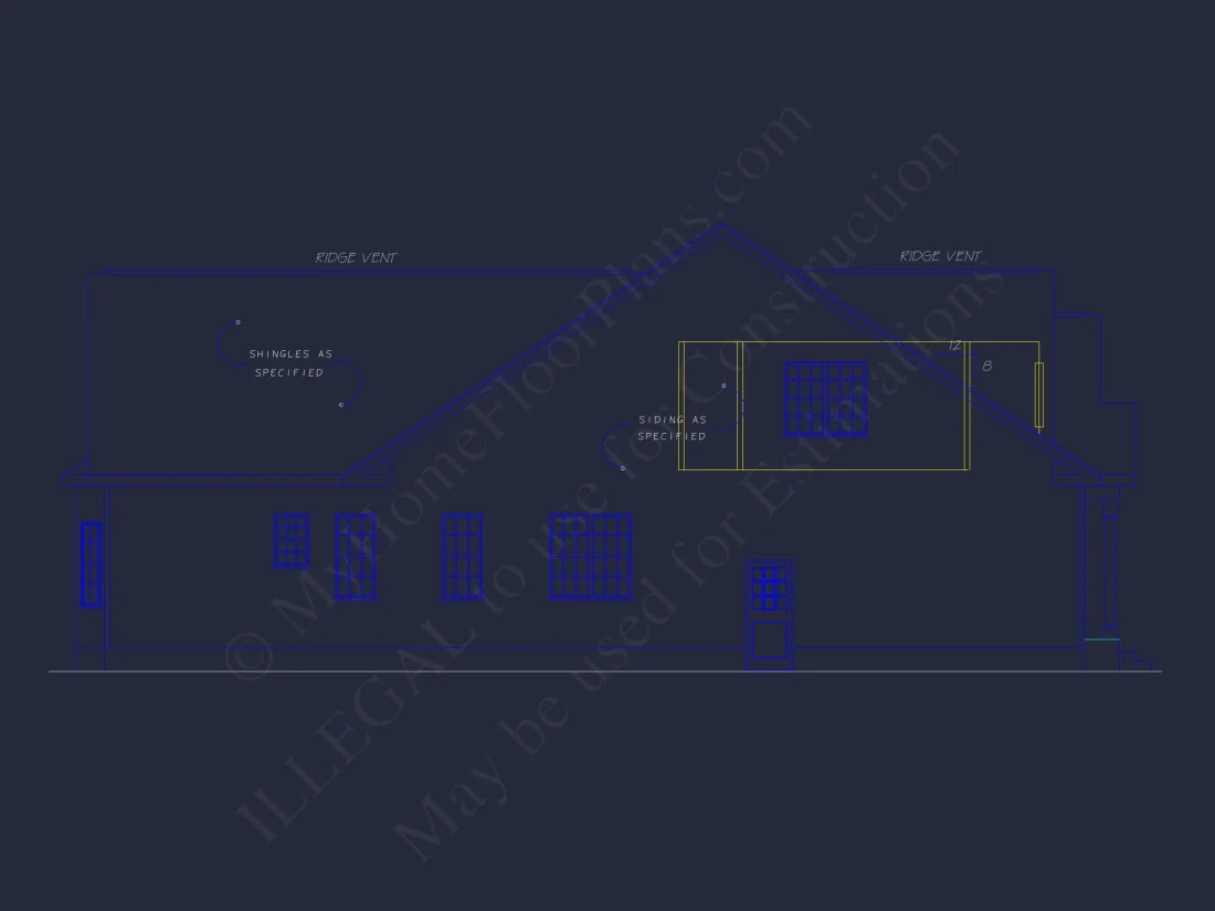 Craftsman house Floor Plan - CAD Blueprint for Modern Designs