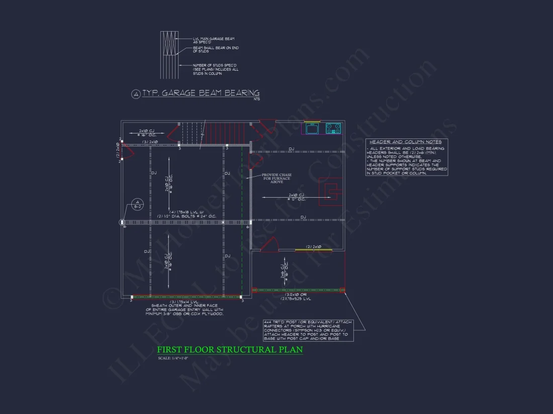 Craftsman house Plan with Open Floor Layout