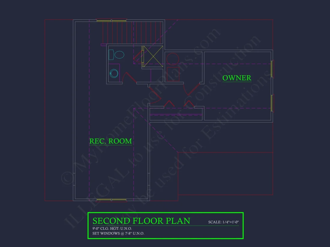 Craftsman house Plan with Open Floor Layout