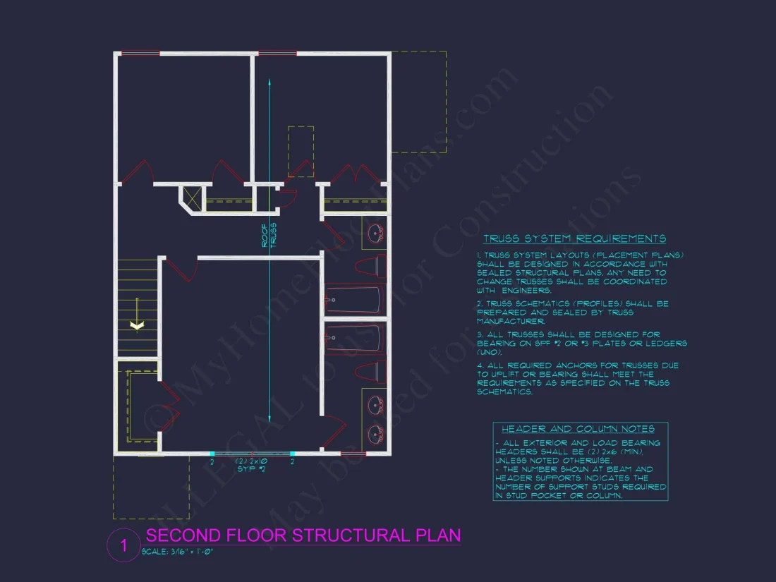 Modern 2-Story house Plan with Side Garage