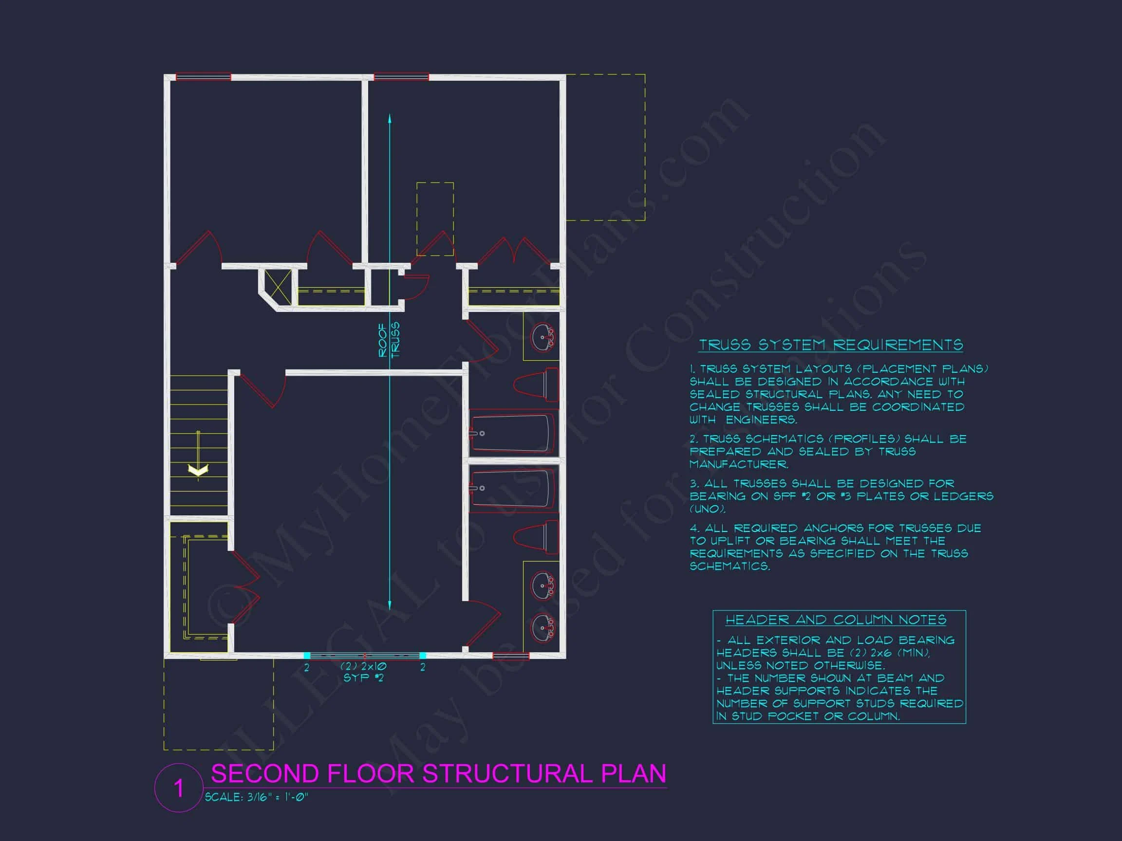 Modern 2-Story house Plan with Side Garage