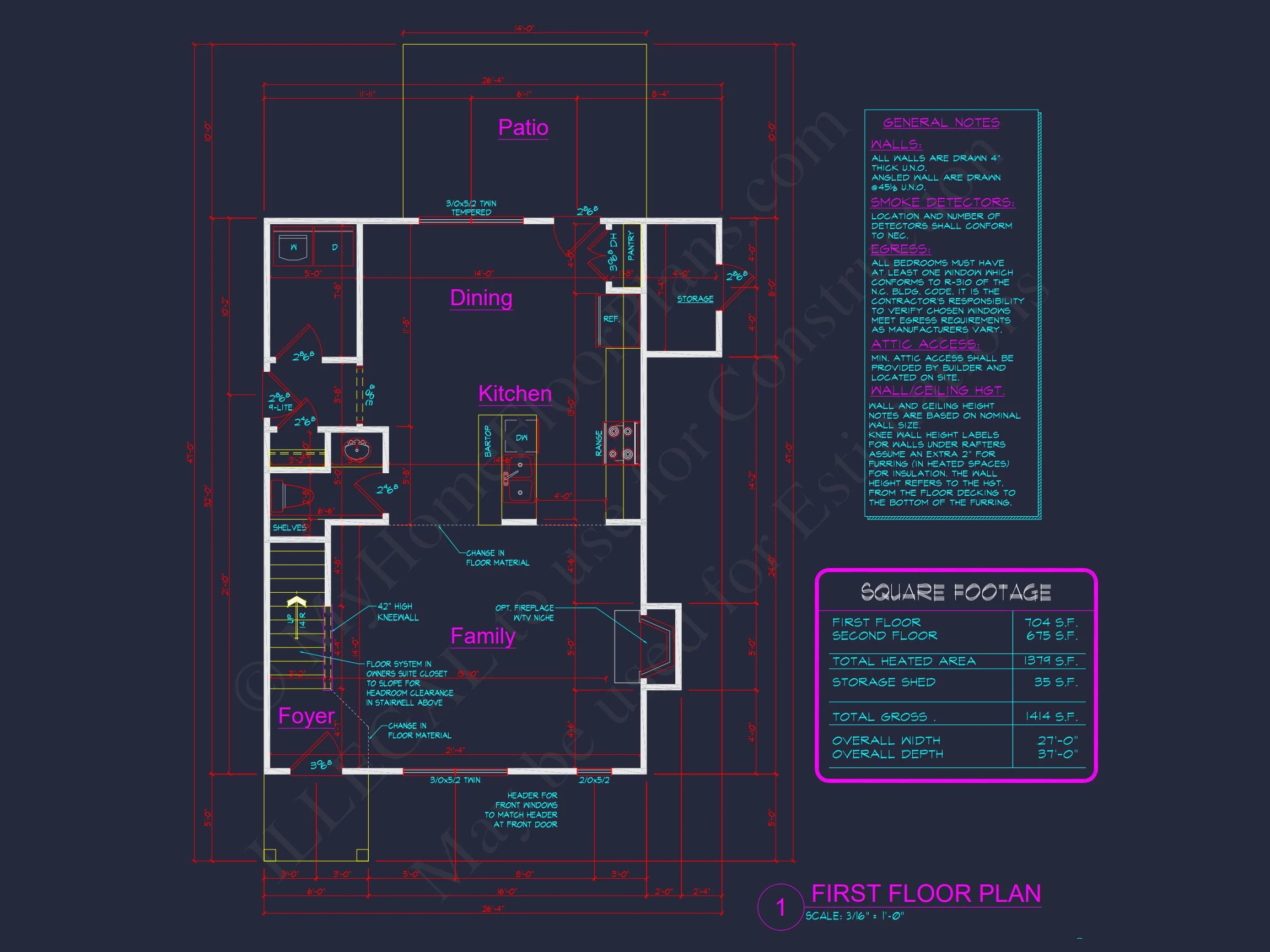 Modern 2-Story house Plan with Side Garage