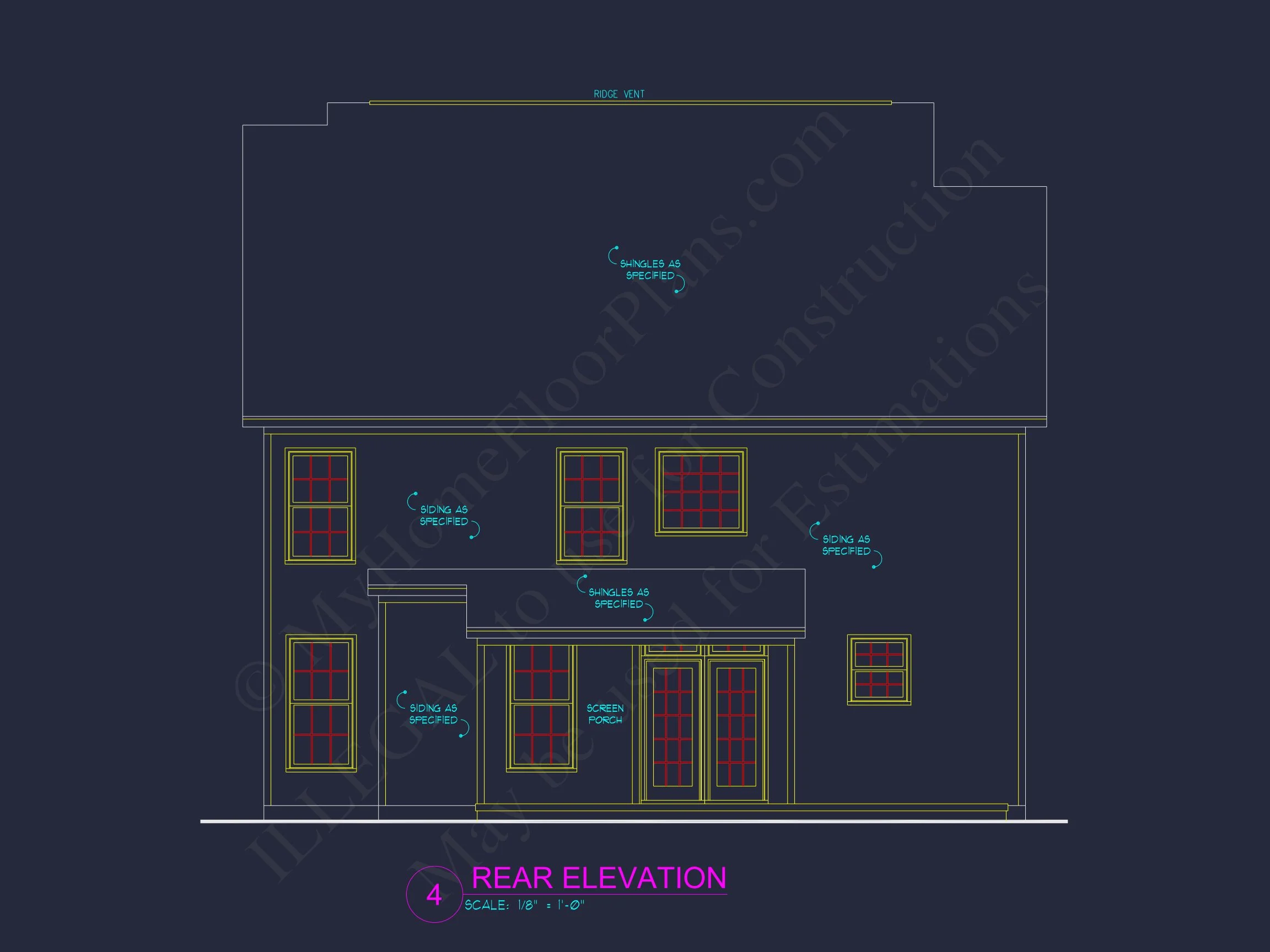 9-1651 HOUSE PLAN -Traditional Craftsman Home Plan - 3-Bed, 2.5-Bath, 2,000 SF 6 2-Story Craftsman house Plan with 4 Bedrooms and Open Floor Plan