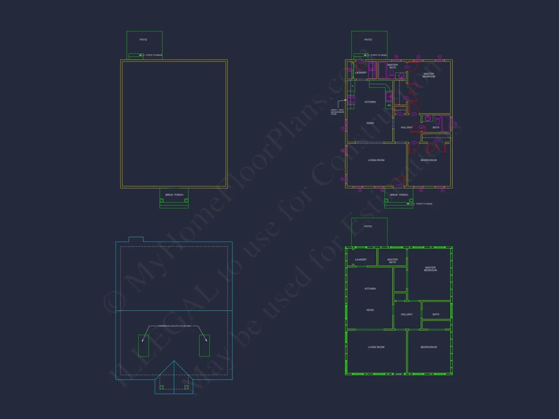 Modern Craftsman house Plan with 2 Bedrooms and Floor Plan