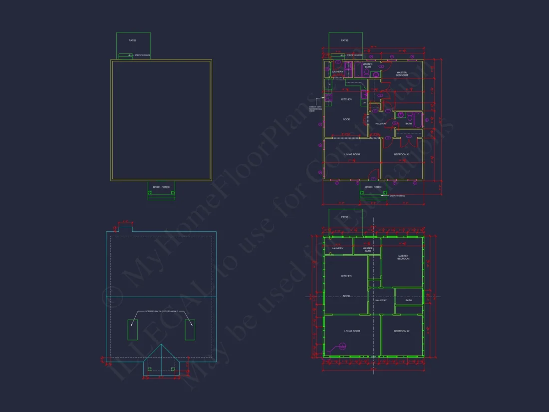 Modern Craftsman house Plan with 2 Bedrooms and Floor Plan