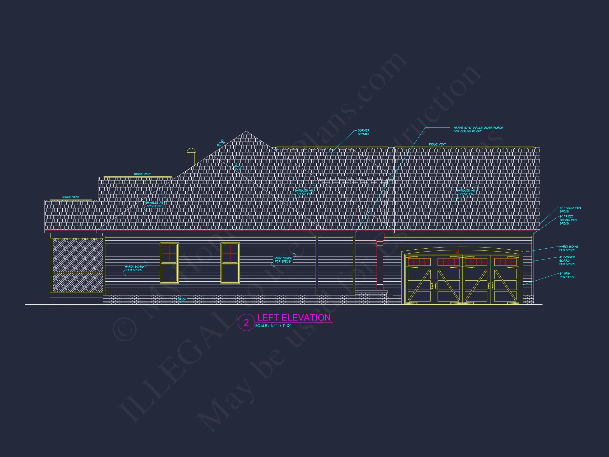 9-1436 HOUSE PLAN - Craftsman House plan floor plan blueprint CAD designs 5 Craftsman house plan floor plan blueprint CAD designs