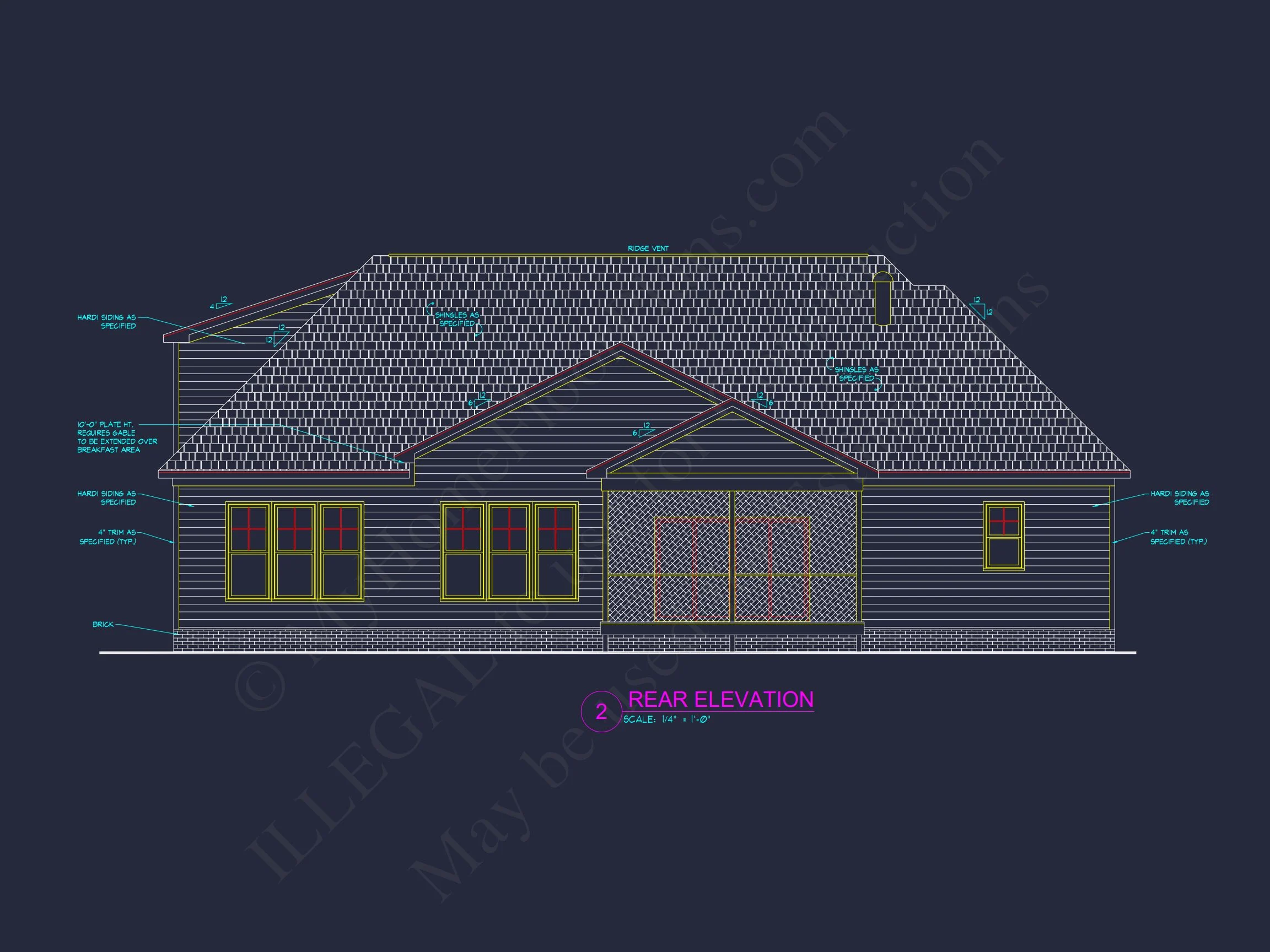 9-1436 HOUSE PLAN - Craftsman House plan floor plan blueprint CAD designs 4 Craftsman house plan floor plan blueprint CAD designs