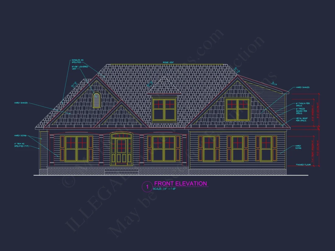 Craftsman house plan floor plan blueprint CAD designs