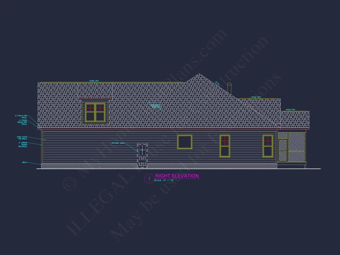 Craftsman house plan floor plan blueprint CAD designs