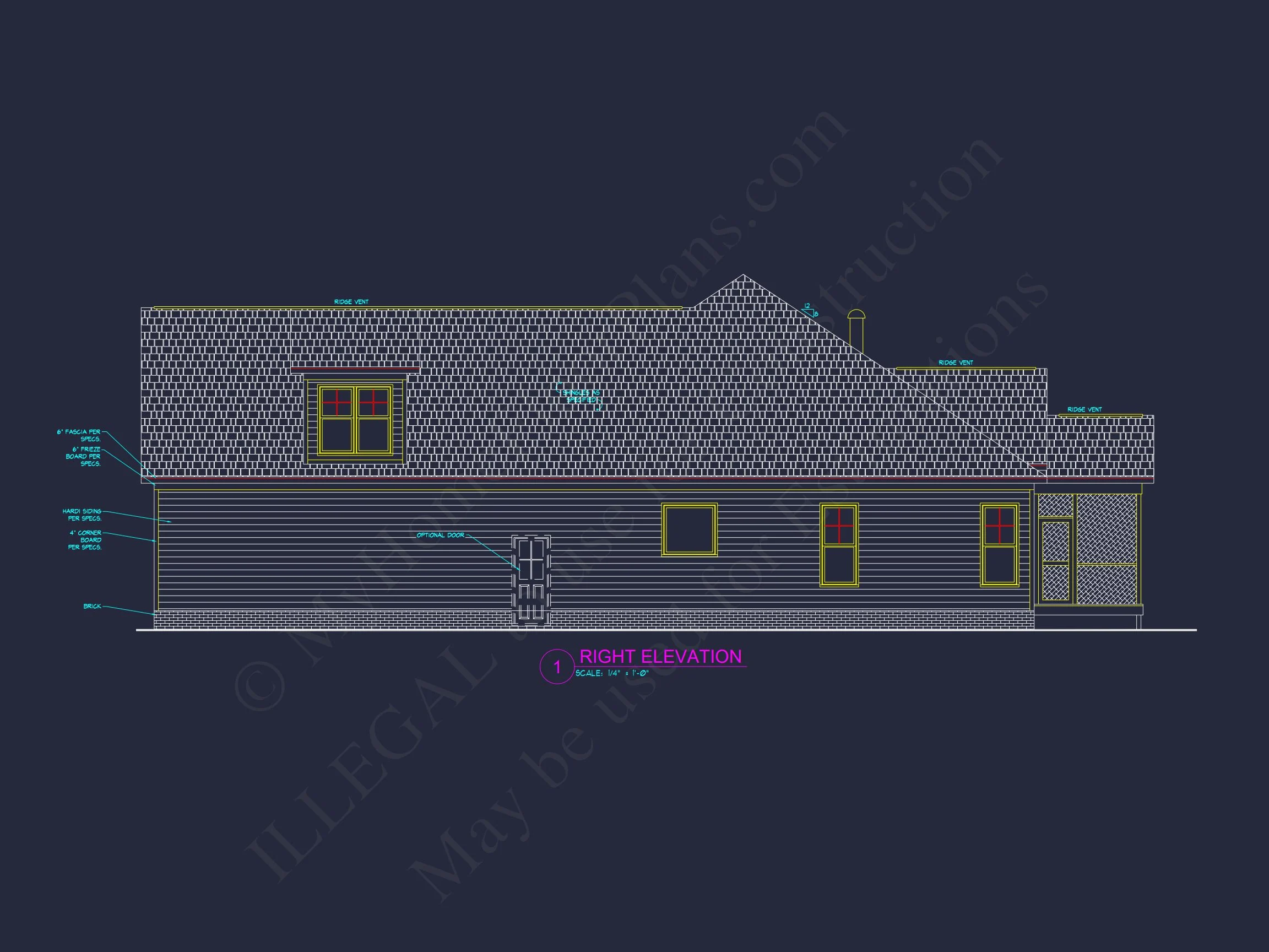 9-1436 HOUSE PLAN - Craftsman House plan floor plan blueprint CAD designs 3 Craftsman house plan floor plan blueprint CAD designs