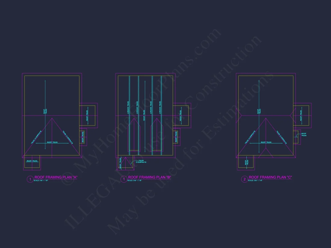 Modern 2-Story house Plan with Open Floor Plan - 3 Beds, 2 Baths, & Garage