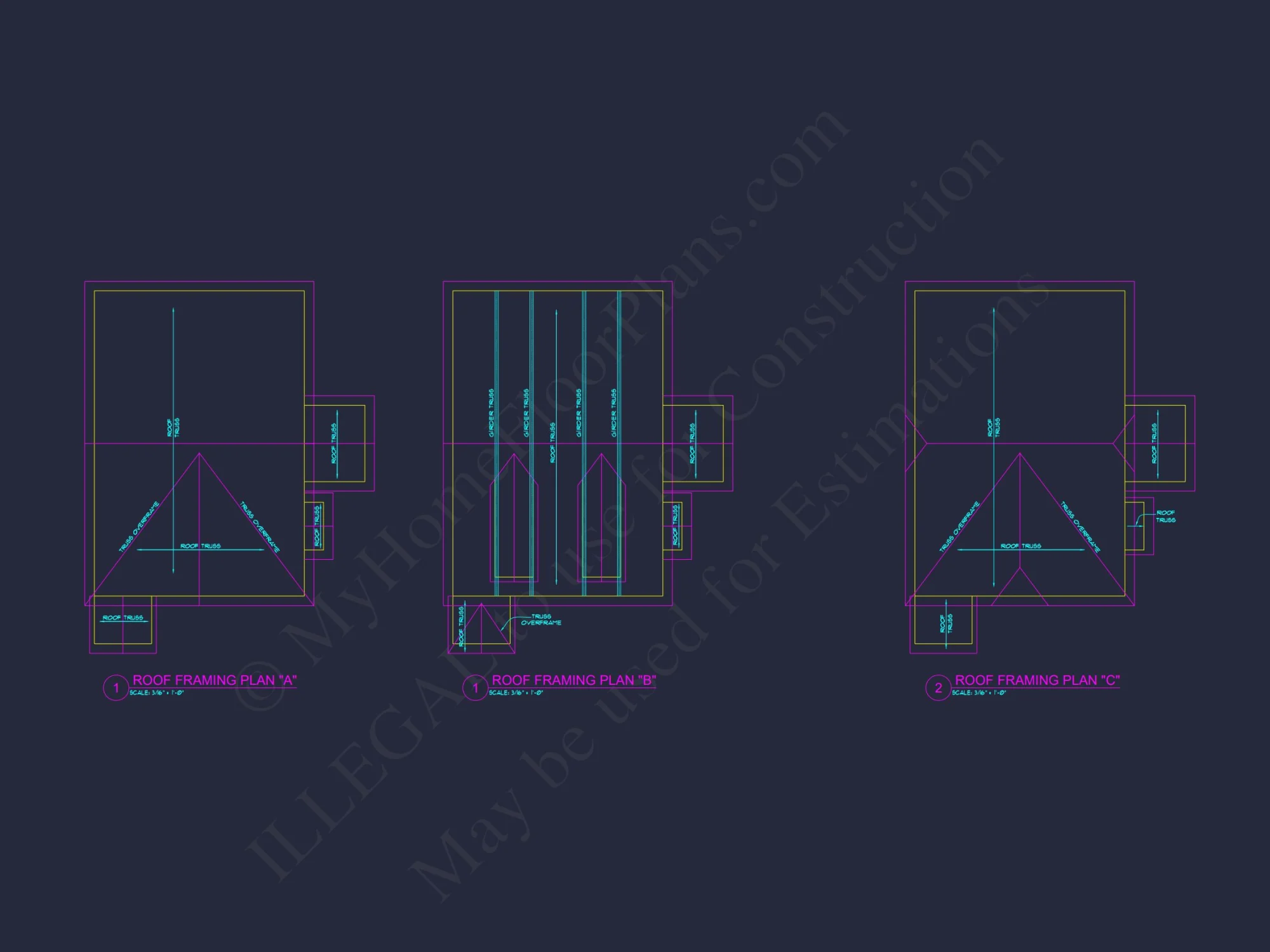 Modern 2-Story house Plan with Open Floor Plan - 3 Beds, 2 Baths, & Garage