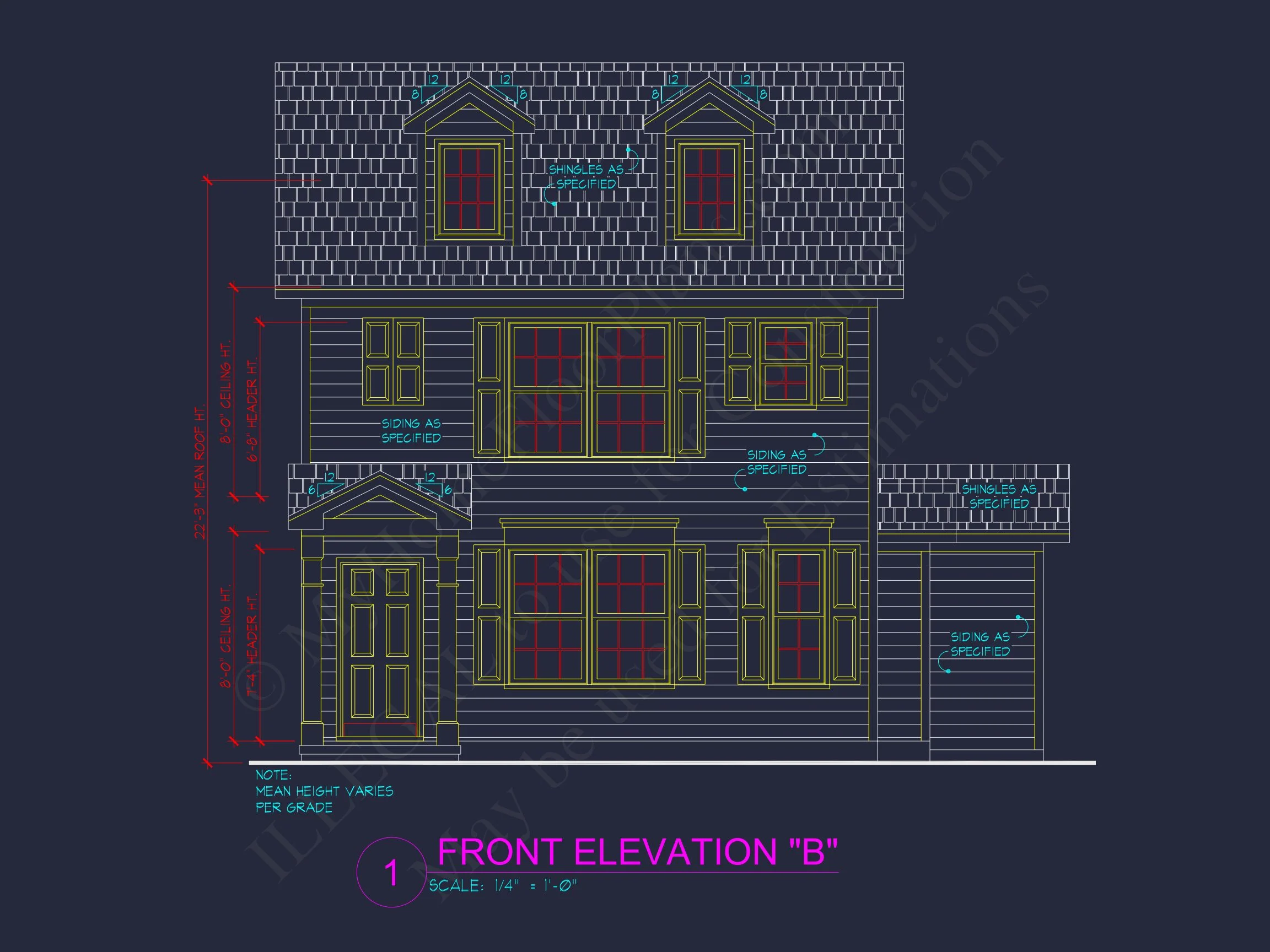 Modern 2-Story house Plan with Open Floor Plan - 3 Beds, 2 Baths, & Garage