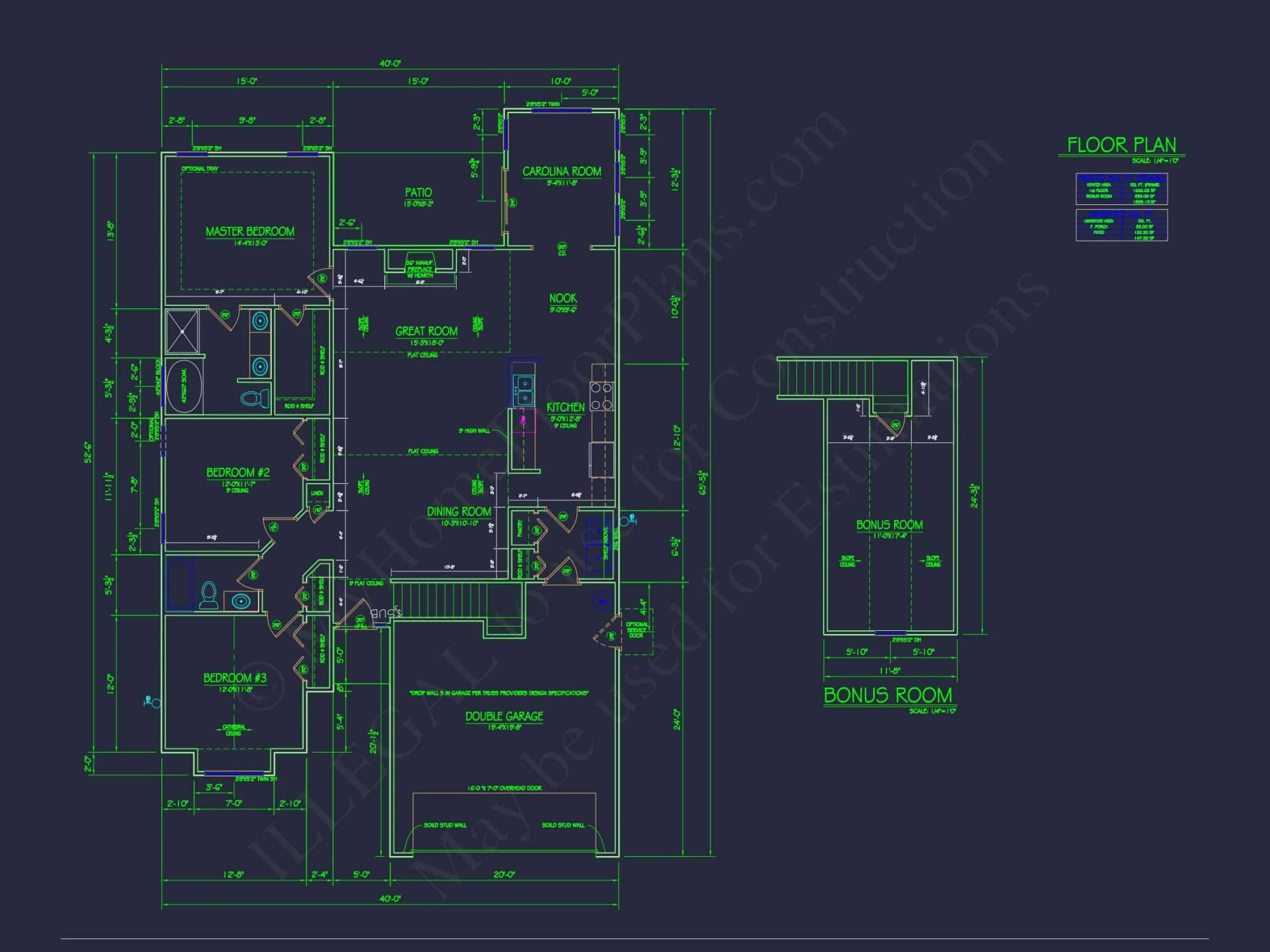Modern Craftsman house Plan with 2 Floors & 3 Bedrooms