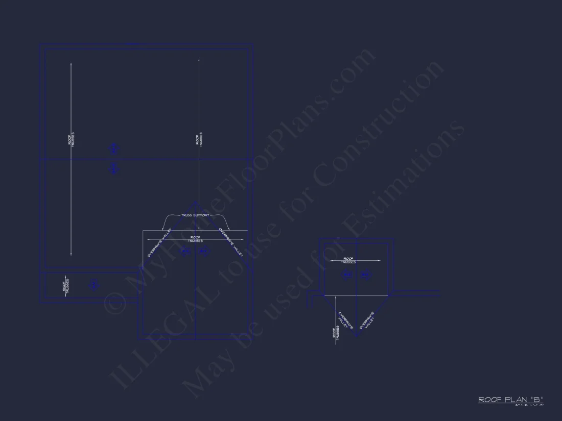 Traditional Ranch house Plan with CAD Blueprint Designs