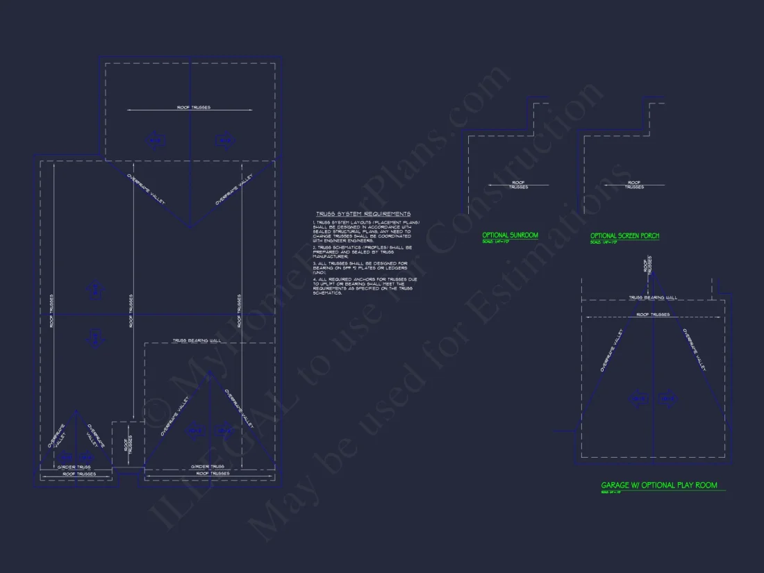 Craftsman house Plan with Open Floor CAD Designs and Features