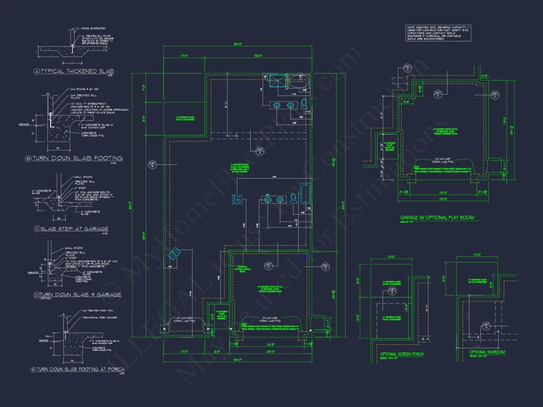 Craftsman house Plan with Open Floor CAD Designs and Features