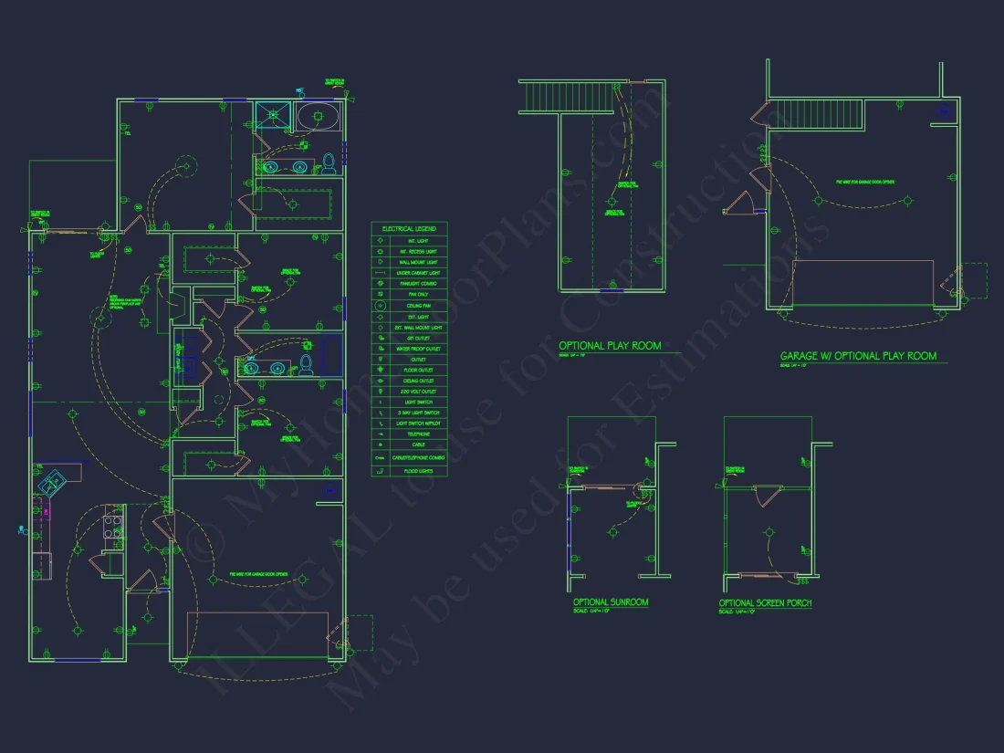 Craftsman house Plan with Open Floor CAD Designs and Features