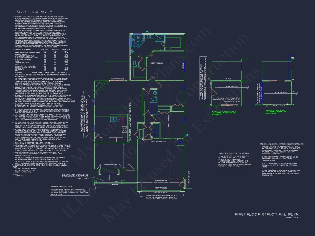 Craftsman house Plan with Open Floor Layout & CAD Designs