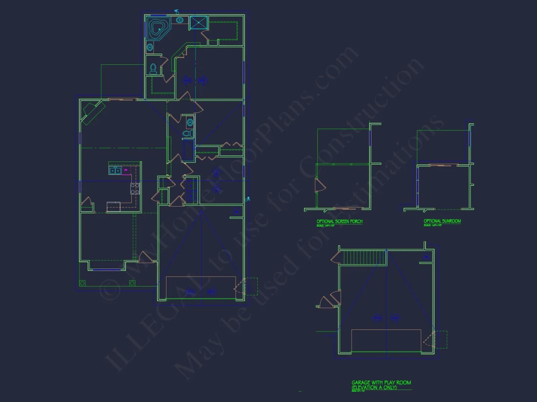 Craftsman house Plan with Open Floor Layout & CAD Designs