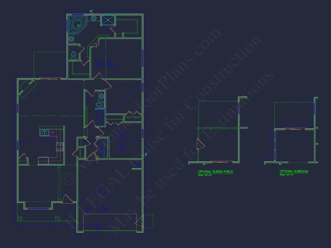 Craftsman house Plan with Open Floor Layout & CAD Designs