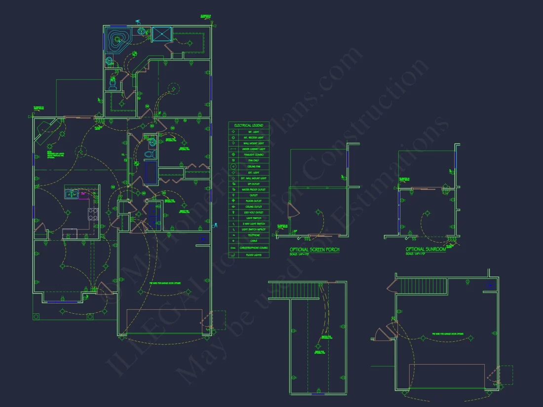 Craftsman house Plan with Open Floor Layout & CAD Designs
