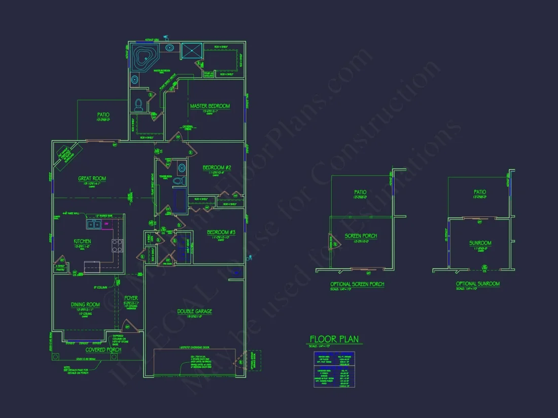 Craftsman house Plan with Open Floor Layout & CAD Designs