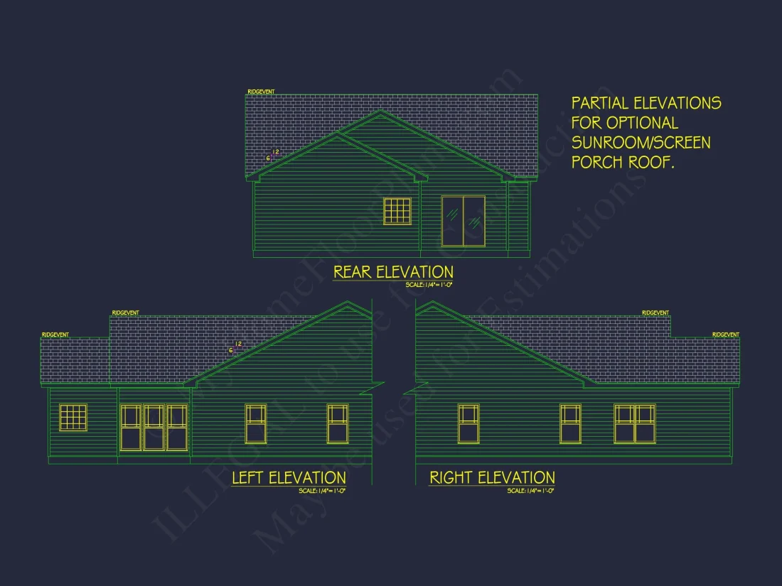 Craftsman house Plan with Open Floor Layout & CAD Designs