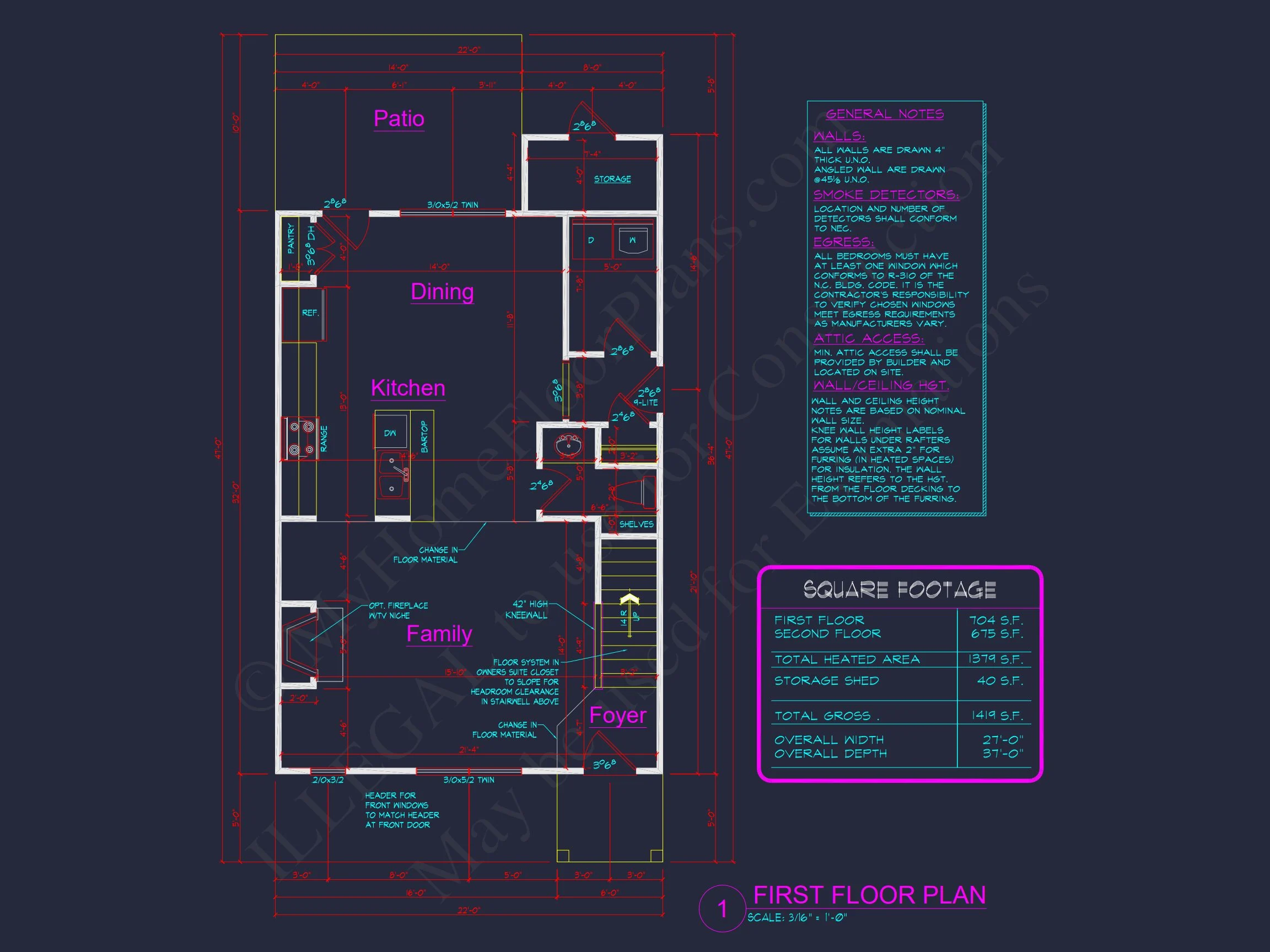 Modern 2-Story house Plan & Blueprint