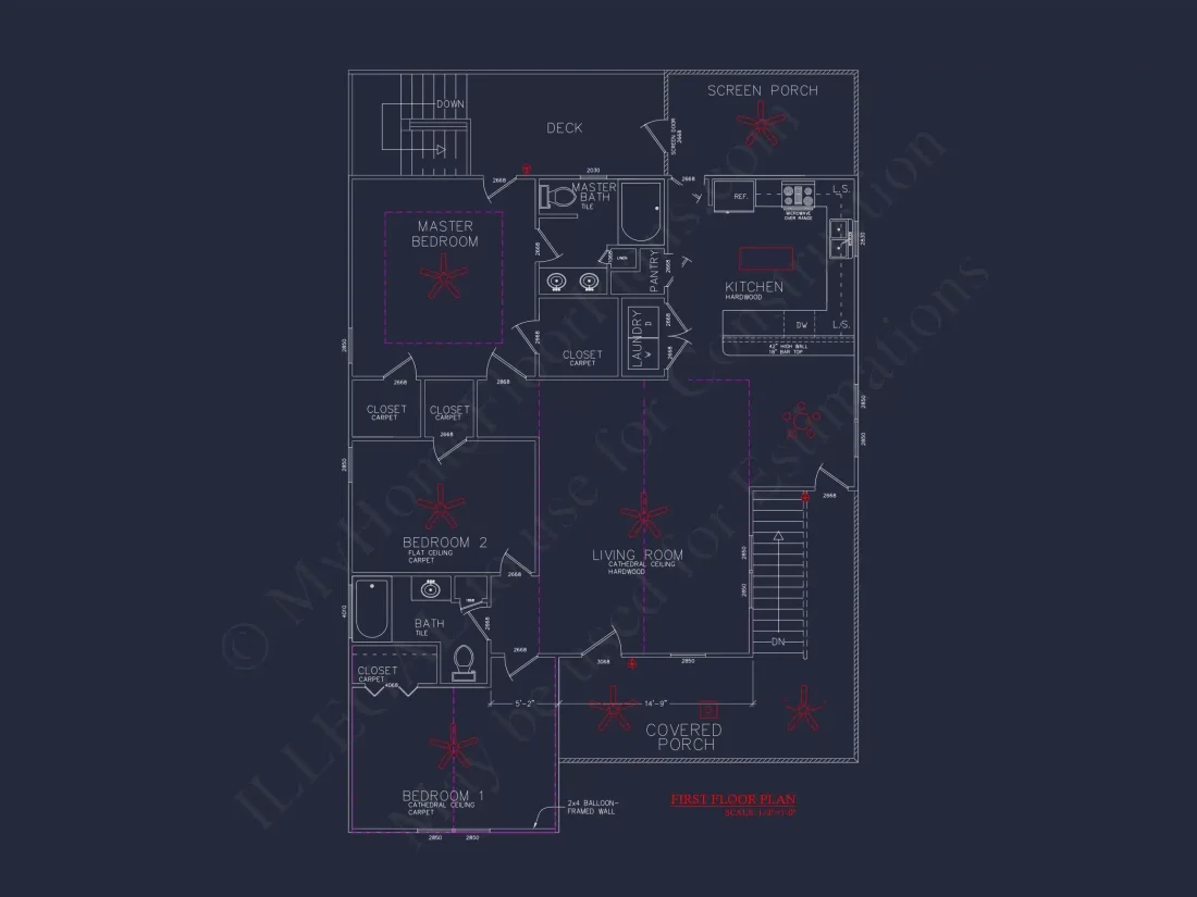 Modern Beach house Plan with 3 Beds and Open Floor Design