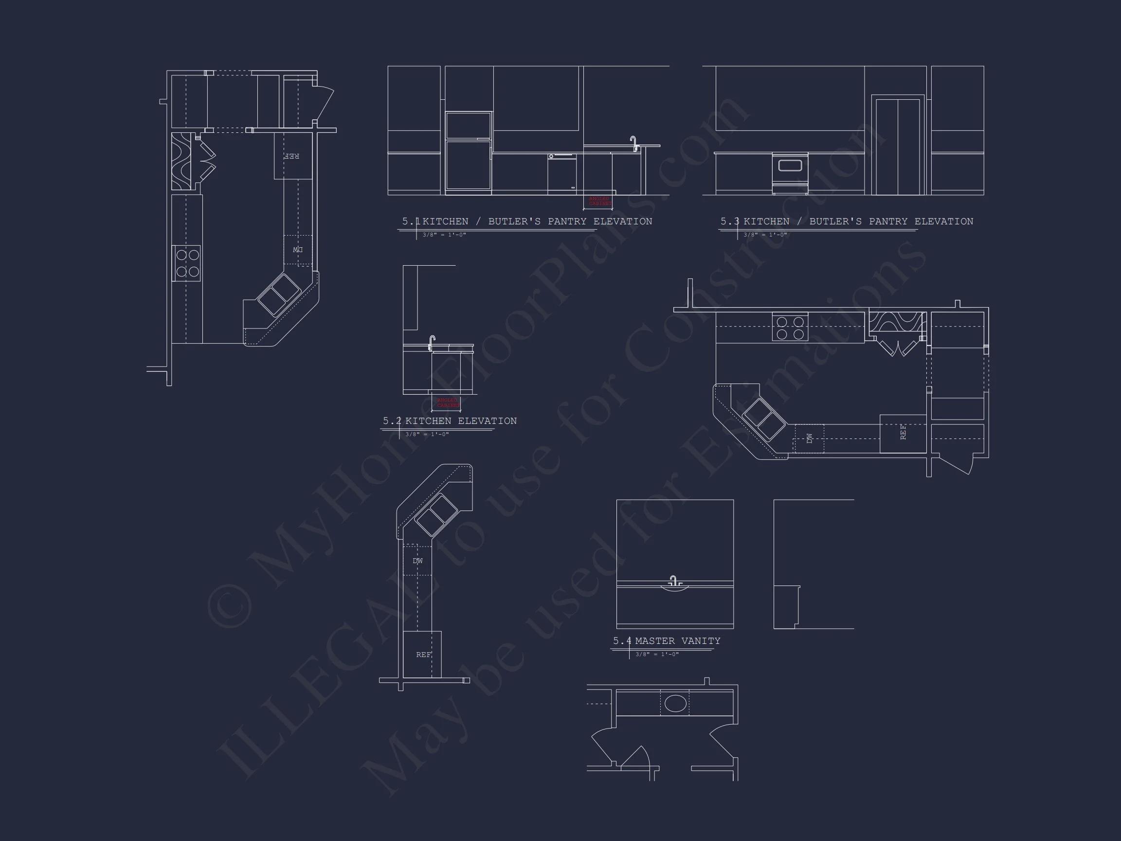 Craftsman house Floor Plan: 1, 943 Sq Ft with CAD Designs