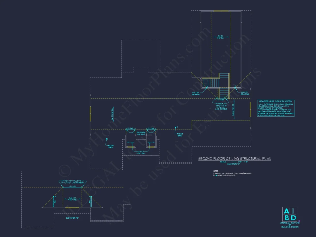 Stunning 2-Story house Plan with CAD Blueprint & Designs